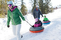 Snowtubing im Familienurlaub